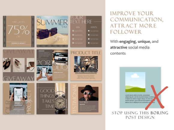 Instagram Boost Bundle Canva Bundle