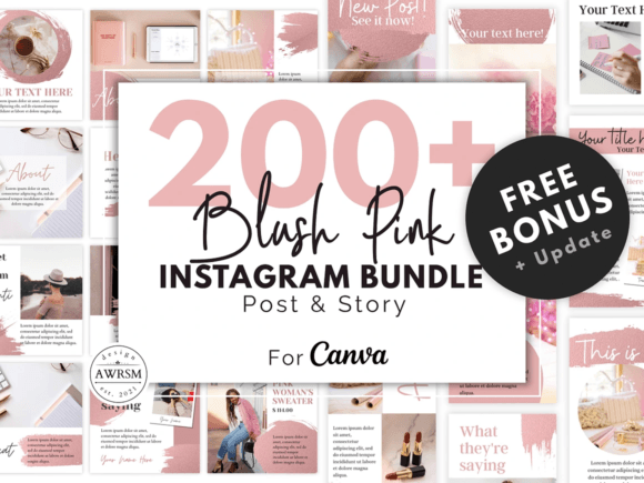 Blush Pink Instagram Template Kit