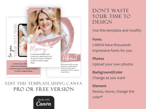 Blush Pink Instagram Template Kit