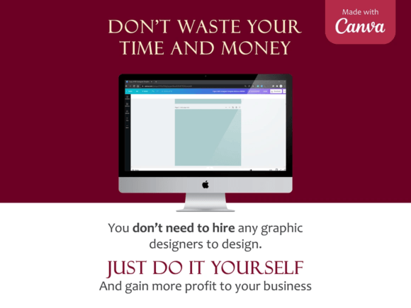 Beauty Burgundy Instagram Canva