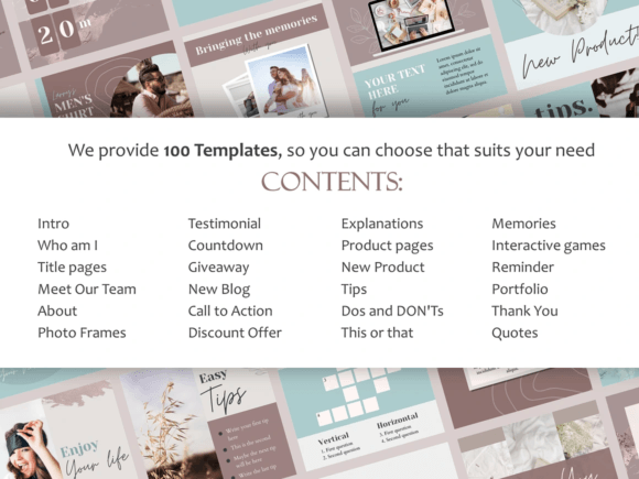 Boho Beauty Instagram Template Canva