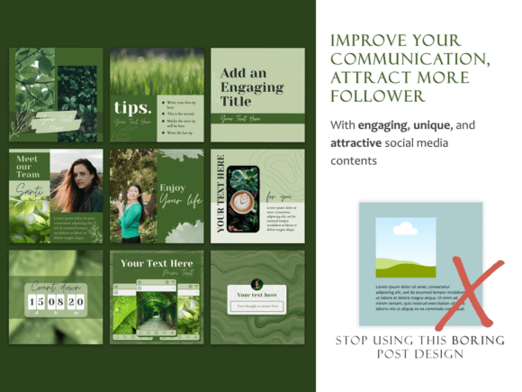 Natural Green Instagram Template