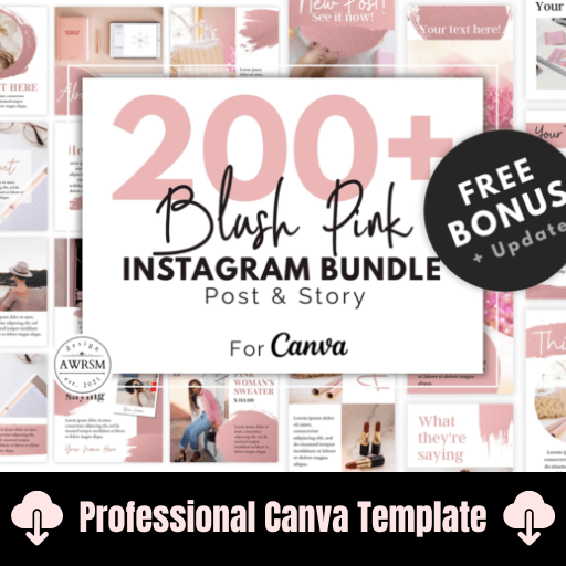 Blush Pink Instagram Template Kit