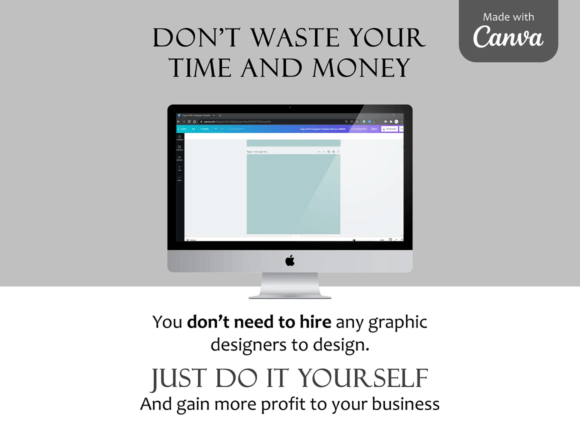 Silver Instagram Post Template Canva